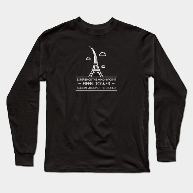 Soarin' Eiffel Tower Long Sleeve T-Shirt by GoAwayGreen